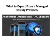 What to Expect From a Managed Hosting Provider