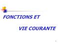 FONCTIONS ET             VIE COURANTE PowerPoint PPT Presentation