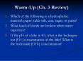 Warm-Up (Ch. 3 Review) PowerPoint PPT Presentation