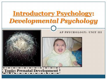 Ap psychology: unit III