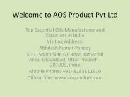 Menthol Crystal | Essential Natural oils Manufacturers India