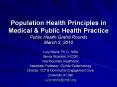 Population Health Principles in Medical PowerPoint PPT Presentation