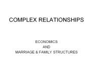 COMPLEX RELATIONSHIPS