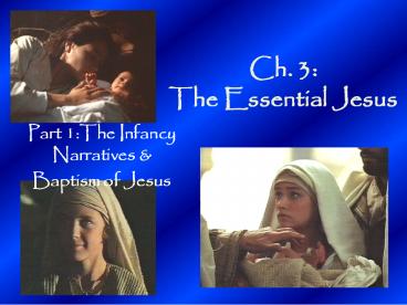 Ch. 3: The Essential Jesus