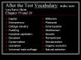After the Test Vocabulary: make sure you have them Chapter 19 and 20 PowerPoint PPT Presentation