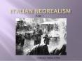 Italian NeoRealism PowerPoint PPT Presentation