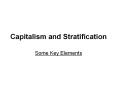 Capitalism and Stratification PowerPoint PPT Presentation