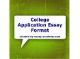 College Application Essay Format PowerPoint PPT Presentation