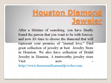 Best Bridal Jewelry Houston