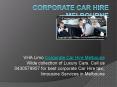 corporate car hire melbourne