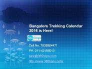Bangalore Trekking Calendar 2016 is Here!