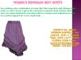 Womens Sexy Bohemian Skirts PowerPoint PPT Presentation