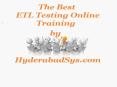One of the Best ETL Testing Online Trainngs in India PowerPoint PPT Presentation