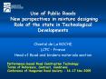 Use of Public Roads New perspectives in mixture designing Role of the state in Technological Developments PowerPoint PPT Presentation