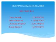BERIMAN KEPADA HARI AKHIR
