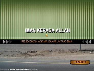 IMAN KEPADA ALLAH