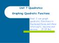 Goal: I can graph quadratic functions in Factored Form and show intercepts, maxima and minima.   (F-IF.8a) PowerPoint PPT Presentation
