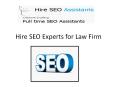 Hire SEO Experts for Law Firm PowerPoint PPT Presentation