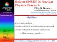 Role of ENSDF in Nuclear Physics Research PowerPoint PPT Presentation
