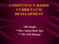 COMPETENCY-BASED CURRICULUM DEVELOPMENT PowerPoint PPT Presentation