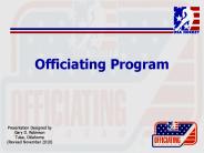 Officiating Program