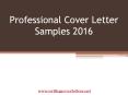 Cover Letter Samples PowerPoint PPT Presentation