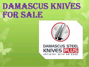Damascus Knives for Sale