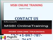 MIcrosoft Business Intelligence Online Training in USA