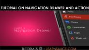 Navigation Drawer and Action Bar tutorial
