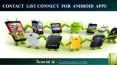 Contact List Connect for Android Apps PowerPoint PPT Presentation