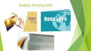 Booklet Printing Delhi