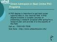 Phd admission distance education:+91- 7533-00-7534 PowerPoint PPT Presentation