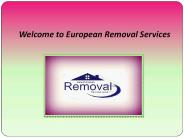 Removals to Spain | European Removals Services