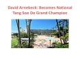 David Arnebeck: Becomes National Tang Soo Do Grand Champion PowerPoint PPT Presentation