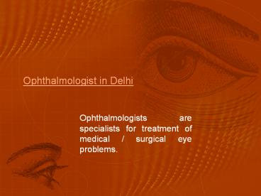 Eye Treatment in India