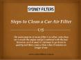 Cleaning Oil Based Filters PowerPoint PPT Presentation