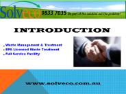 Waste Management & Treatment