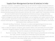 Supply Chain Management Solutions & Services Companies India