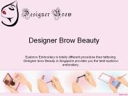 Eyebrow embroidery service in singapore