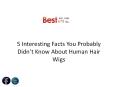 5 Interesting Facts You Probably Didn’t Know About Human Hair Wigs PowerPoint PPT Presentation