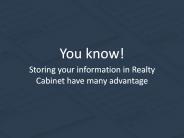 RealtyCabinet - Cloud storage Benefits