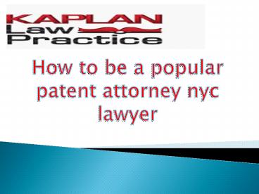 patent attorney nyc