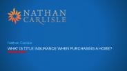 What is Title Insurance When Purchasing a Home?