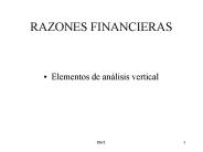 RAZONES FINANCIERAS