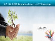 CIS 170 NERD Education Expert/cis170nerd.com