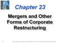 Mergers and Other Forms of Corporate Restructuring PowerPoint PPT Presentation
