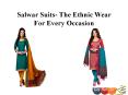 Salwar Suits- The Ethnic Wear For Every Occasion