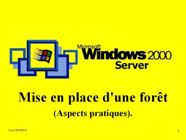 Mise en place d'une for