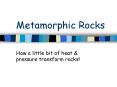 Metamorphic Rocks PowerPoint PPT Presentation
