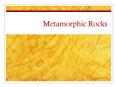 Metamorphic Rocks PowerPoint PPT Presentation